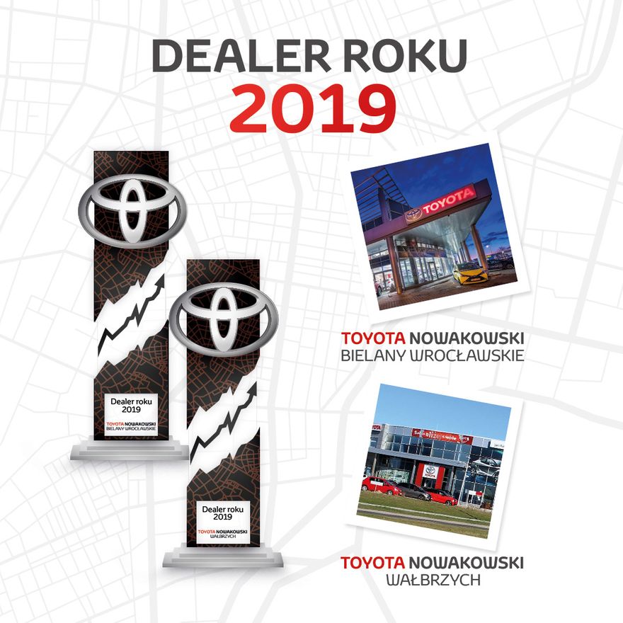 Jelenia Góra: Toyota Nowakowski podwójnym Dealerem Roku 2019