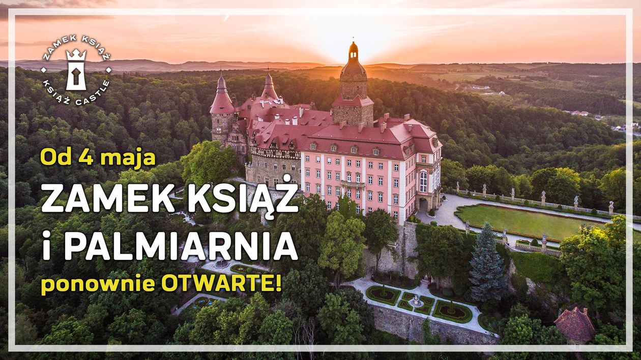 Wałbrzych: Zamek Książ i Palmiarnia otwarte od 4 maja