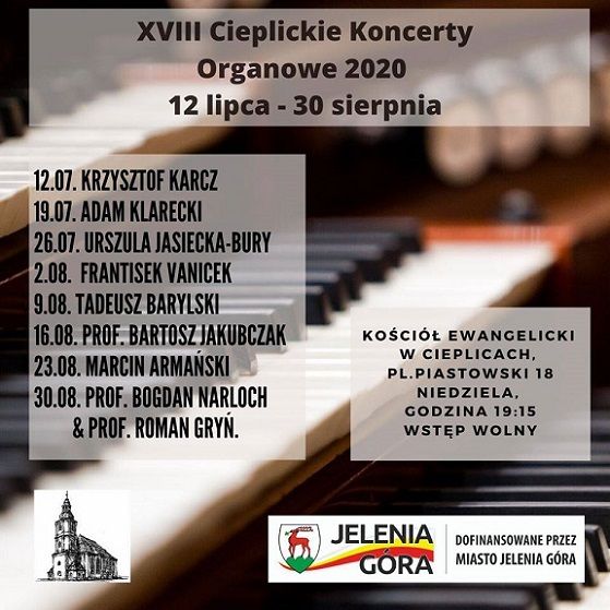 Jelenia Góra: Dzisiaj ruszają letnie koncerty organowe