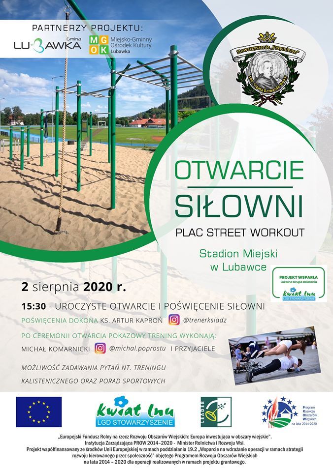 Lubawka: Otwarcie siłowni zewnętrznej w Lubawce