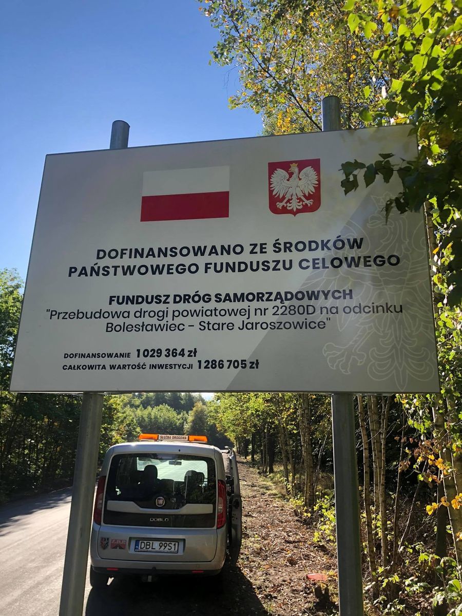 Bolesławiec, Stare Jaroszowice: Droga wyremontowana