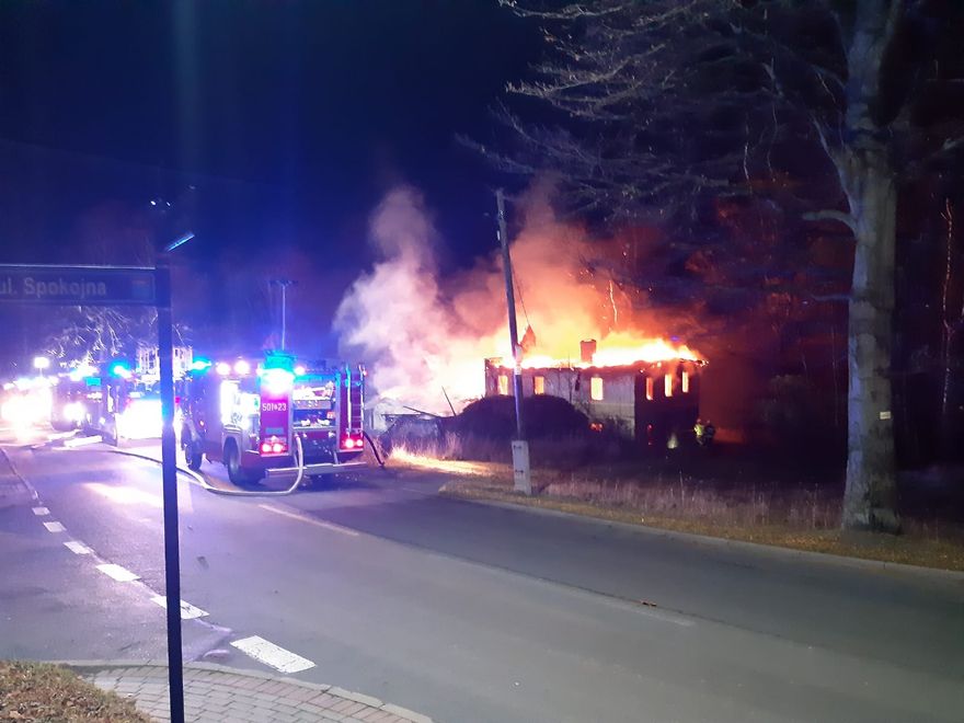 Karpacz: Pożar budynku w Karpaczu