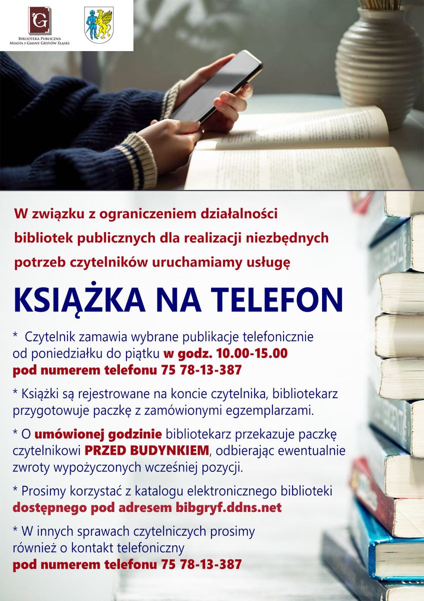 Gryfów Śląski: Książka na telefon