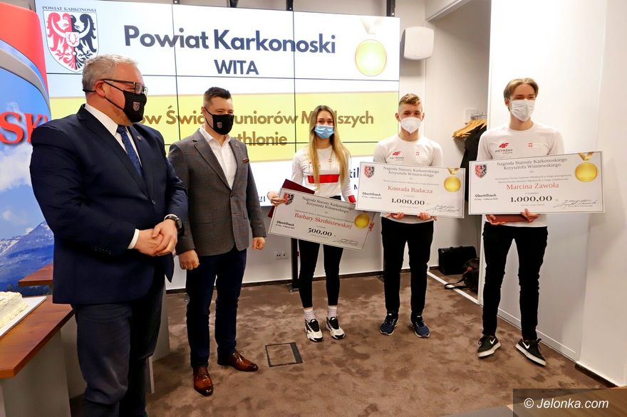 Jelenia Góra: Biathloniści docenieni przez Powiat Karkonoski