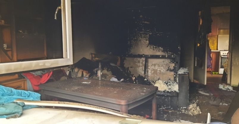 Powiat złotoryjski: Spłonęło mieszkanie