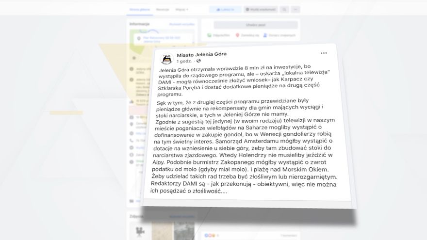 Jelenia Góra: TV Dami odpowiada Miastu Jelenia Góra