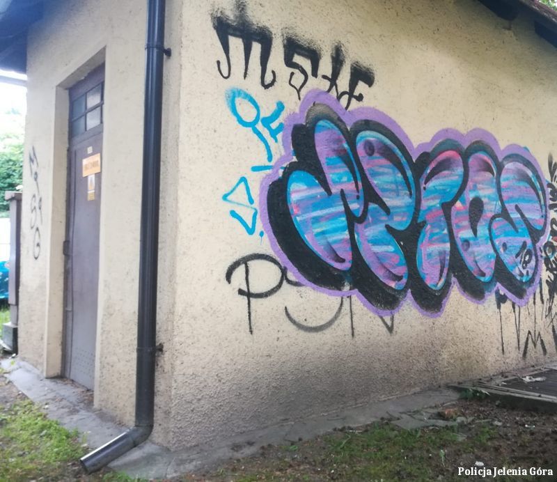 Jelenia Góra: Seryjny graficiarz odpowie za zniszczenie mienia