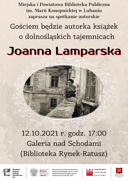 Lubań: Spotkanie autorskie z Joanną Lamparską