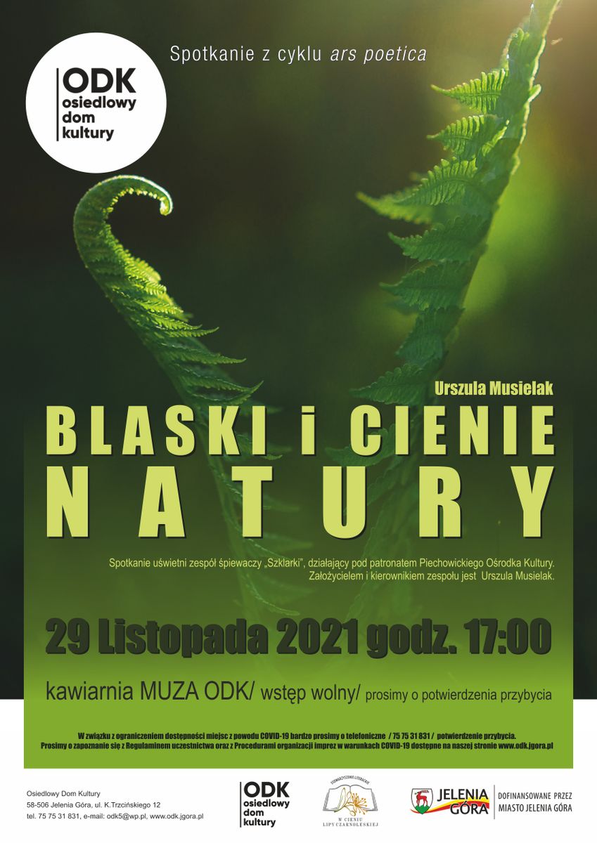 Jelenia Góra: „Blaski i cienie natury” Urszuli Musielak w ODK