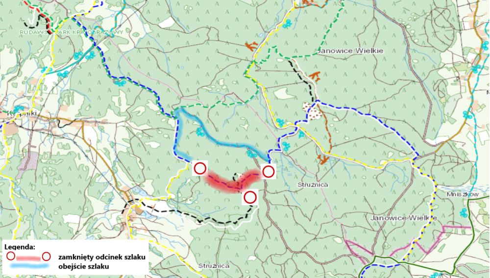 Powiat: Zamknięte szlaki w Rudawach
