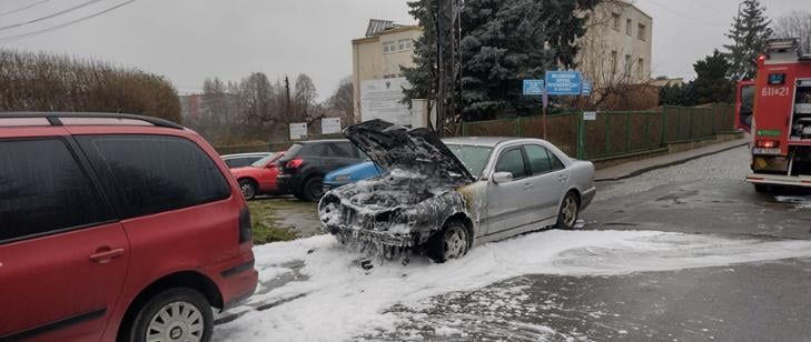 Złotoryja: Palił się samochód