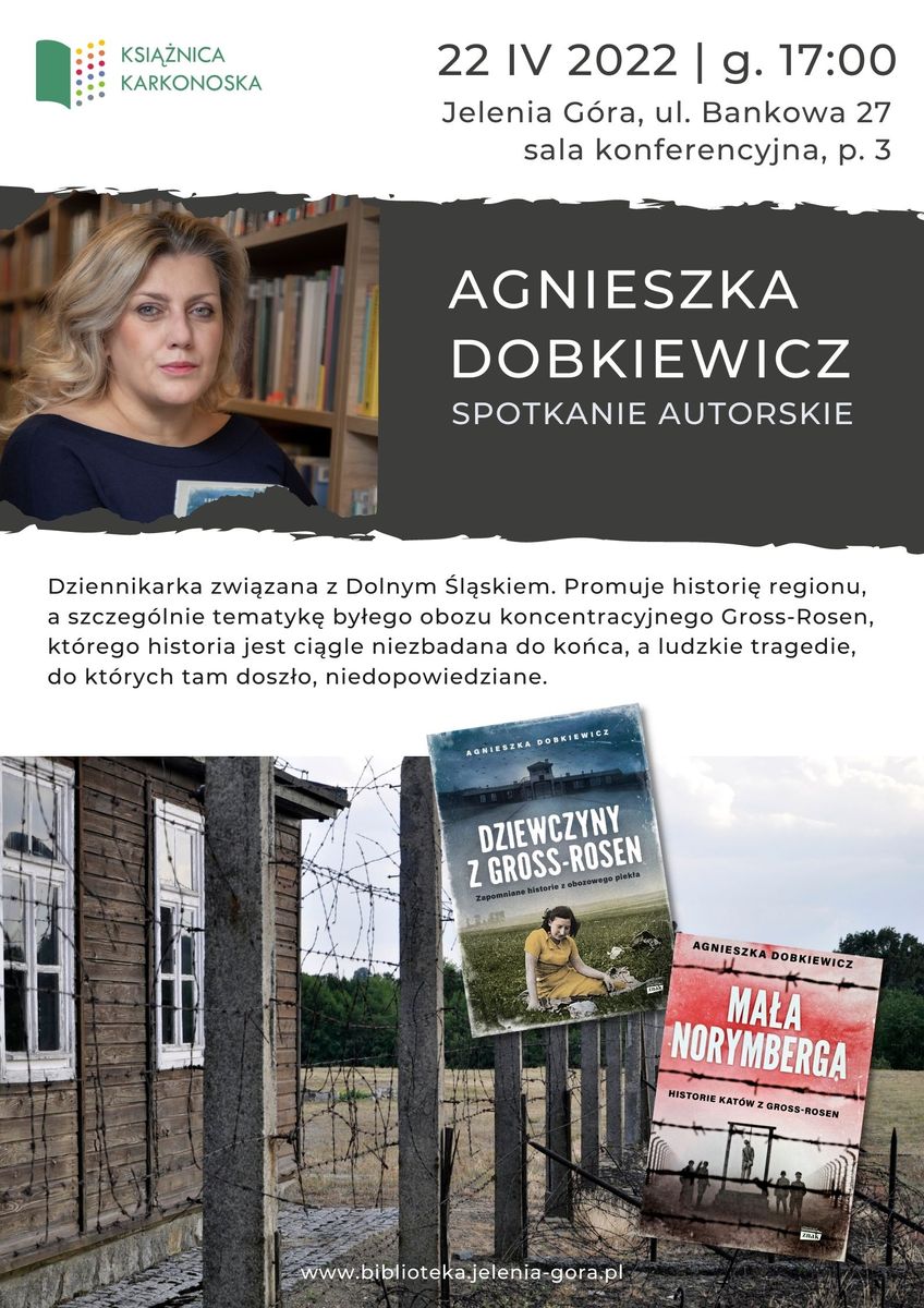 Jelenia Góra: Spotkanie z Agnieszką Dobkiewicz w Książnicy Karkonoskiej