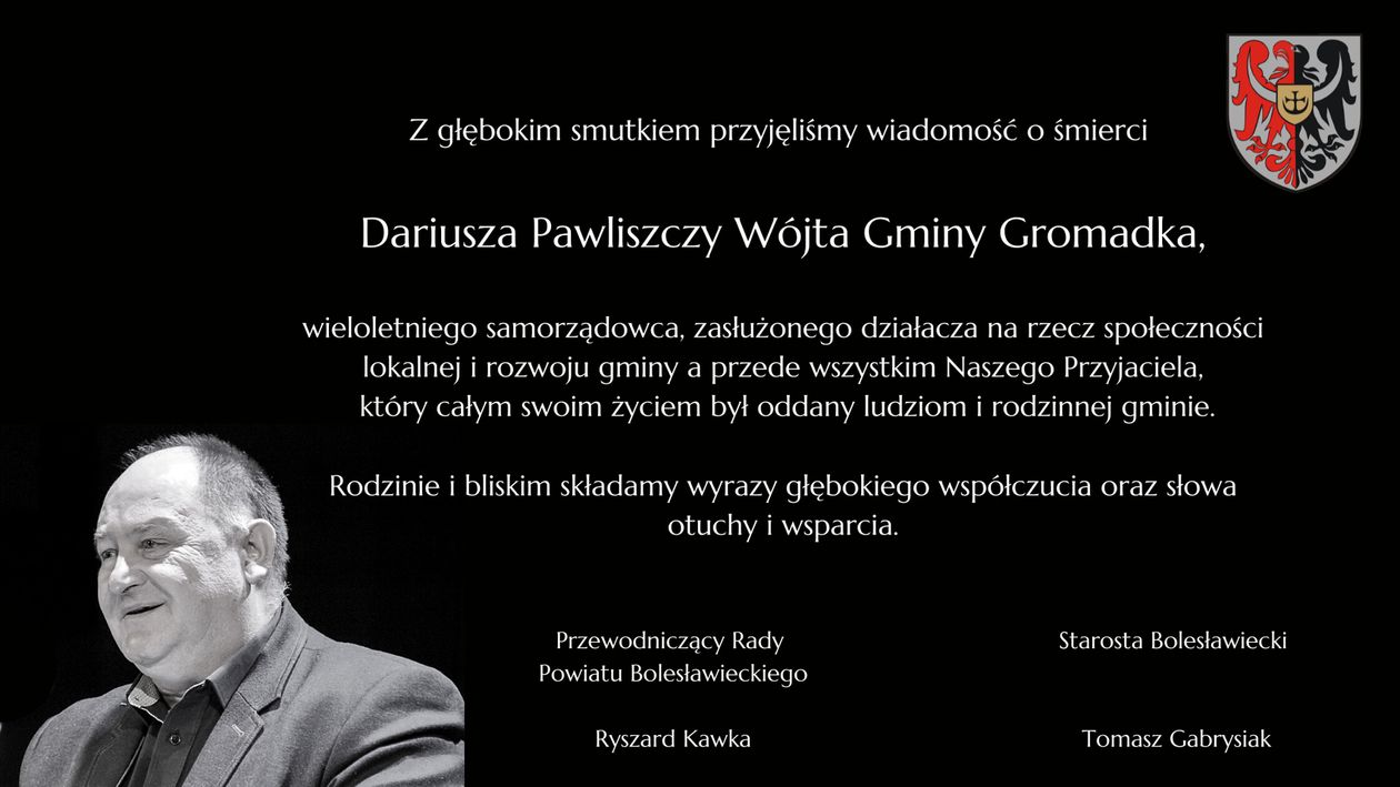 Powiat bolesławiecki: Nie żyje D. Pawliszczy