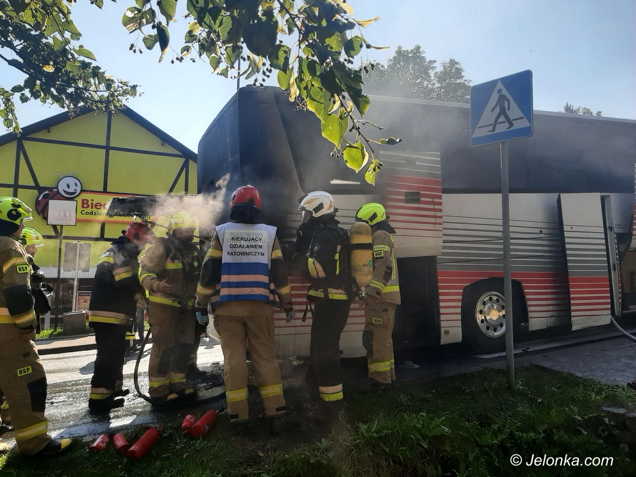 Karpacz: Zapalił się autobus