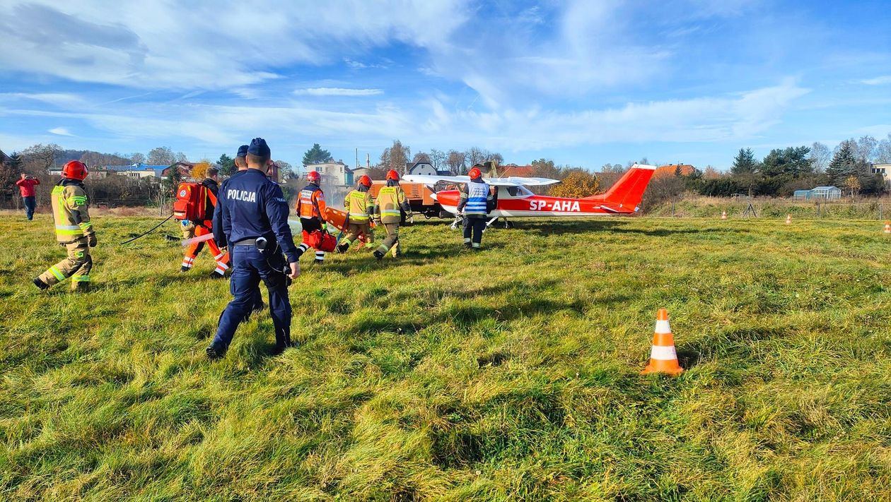 Jelenia Góra: Wypadek na lotnisku – to były ćwiczenia