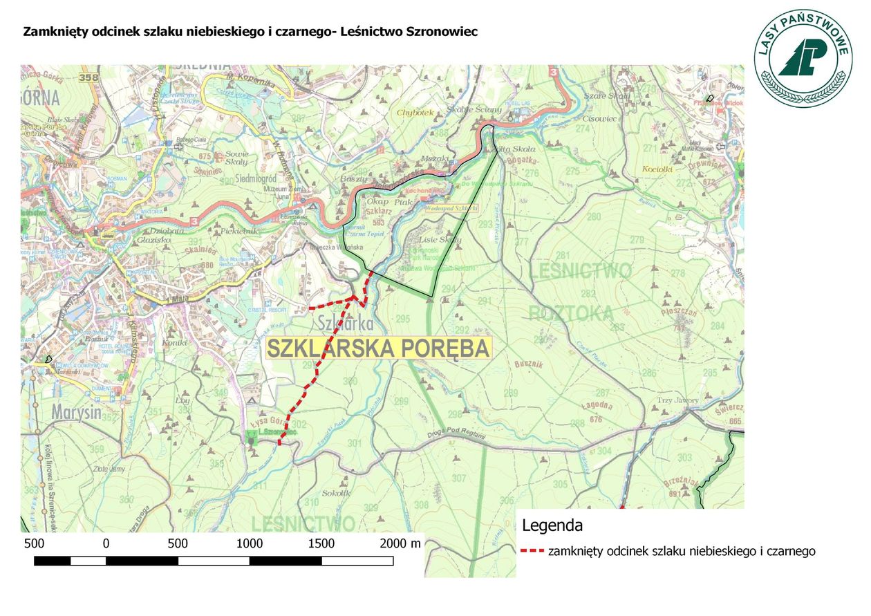 Szklarska Poręba: Zamknięte szlaki w okolicach Łysej Góry