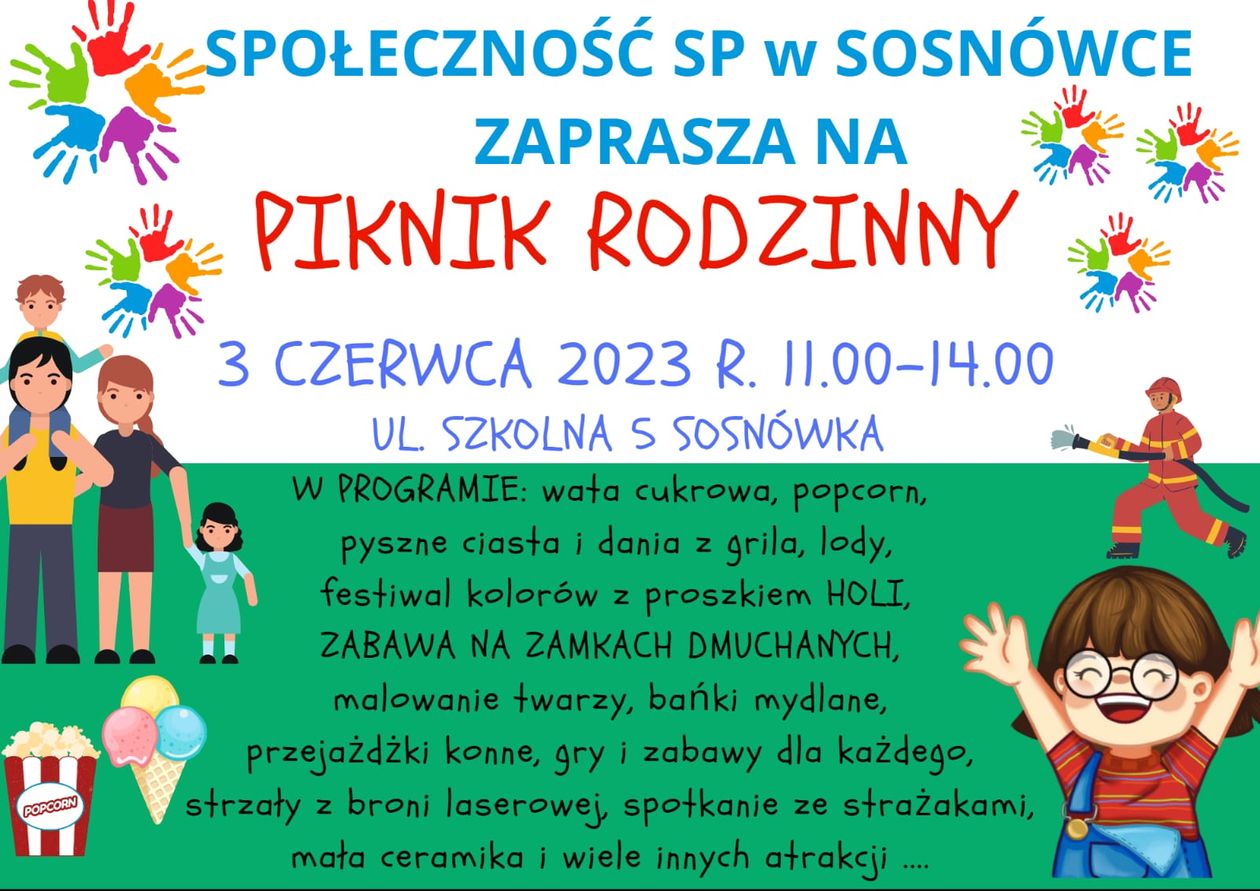 Sosnówka: Zaproszenie na Piknik Rodzinny