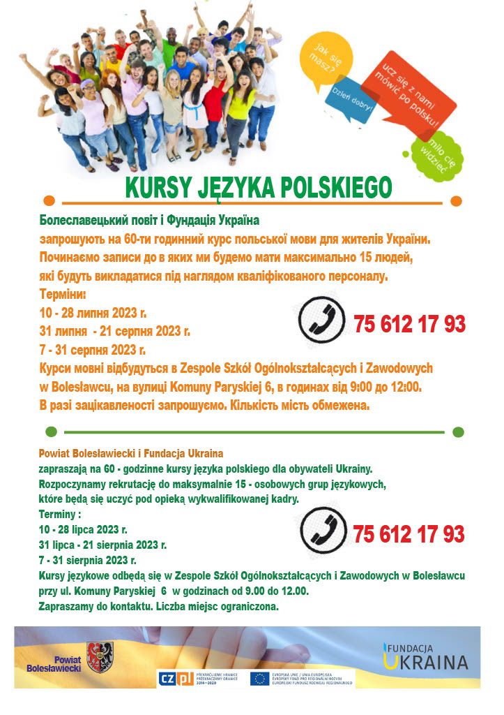 Bolesławiec: Kursy dla Ukraińców