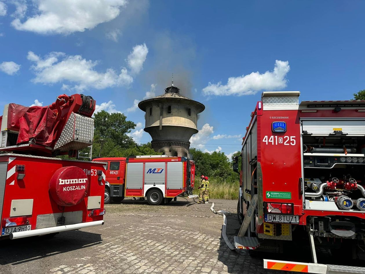Jawor: Paliła się wieża ciśnień