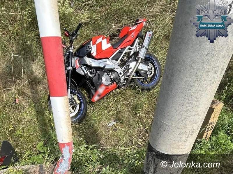 Gmina Kamienna Góra: Motocyklista w szpitalu