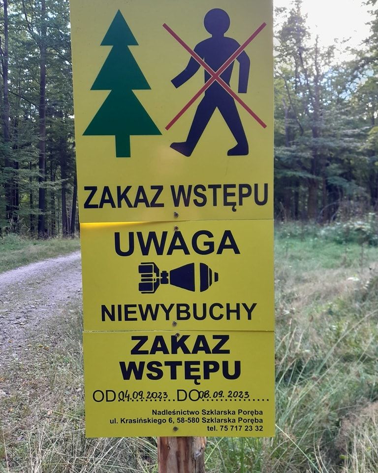 Powiat: Zamknięty szlak przy Szklarce