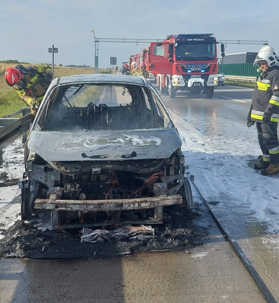 Autostrada A4: Znowu się spalił