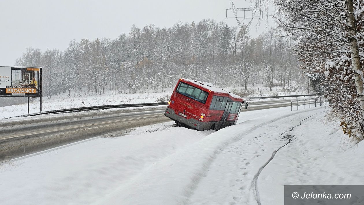 Jelenia Góra: Autobus w rowie