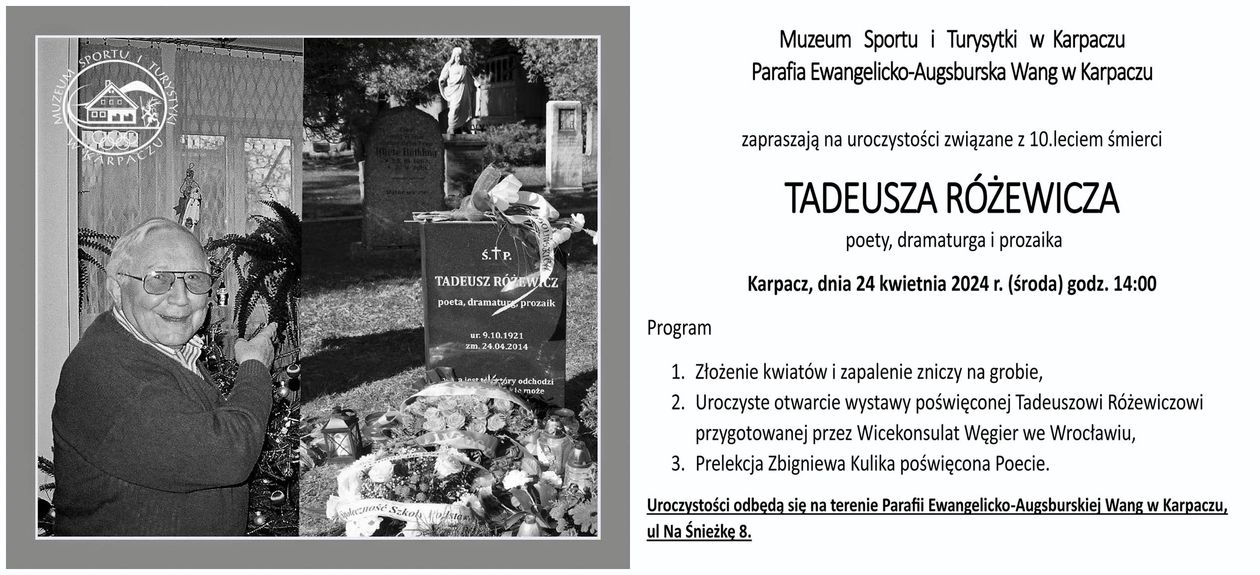 Karpacz: Obchody 10. rocznicy śmierci Tadeusza Różewicza
