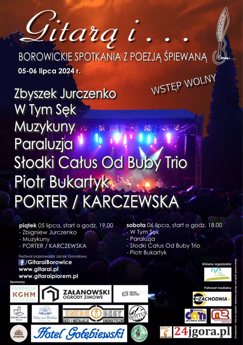 Jelenia Góra: Festiwal poezji śpiewanej "Gitarą i piórem"