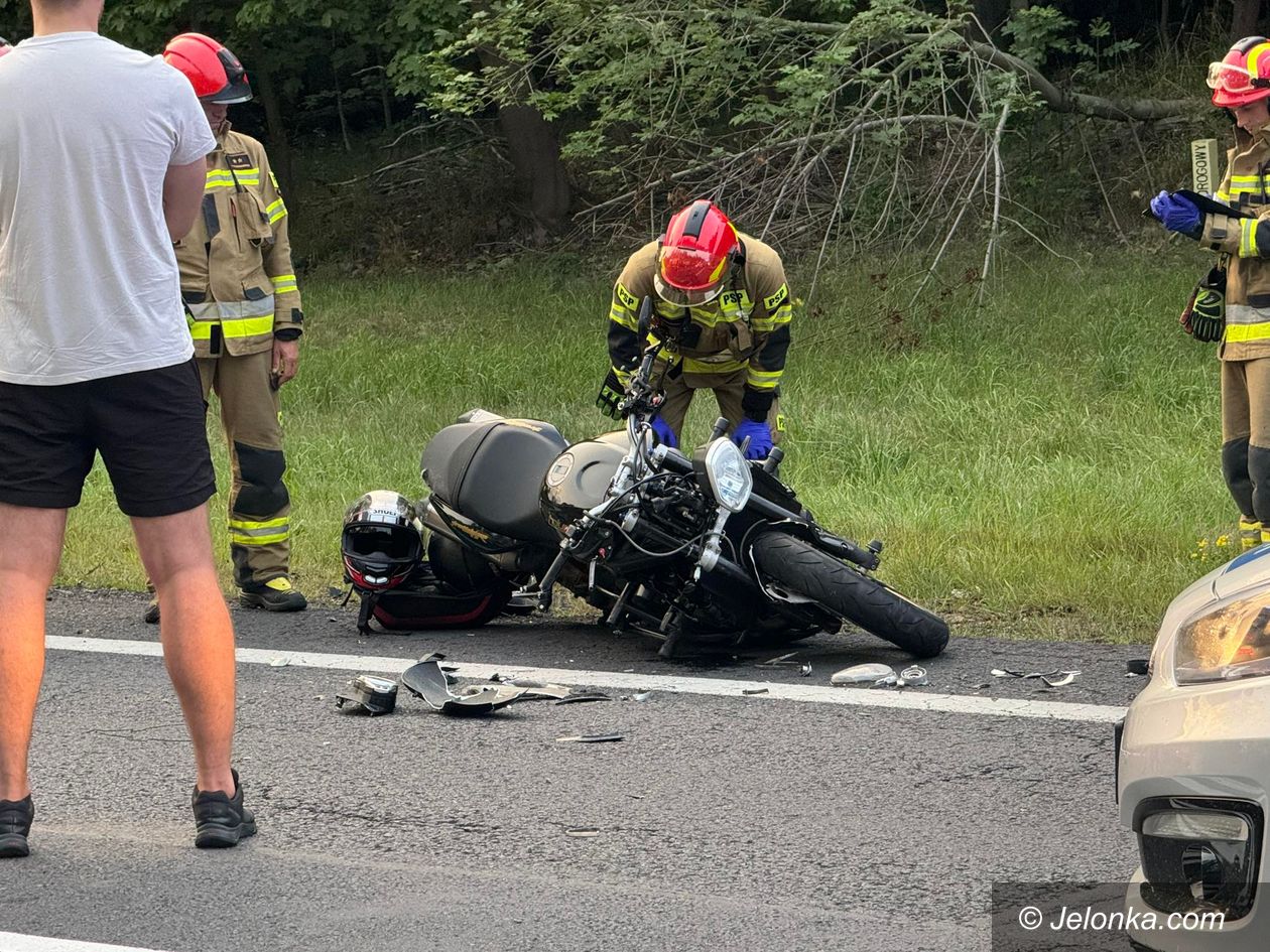 Rybnica: Zderzenie motocykla z osobówką