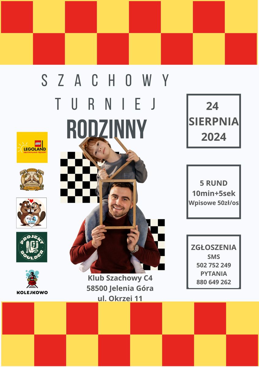 Jelenia Góra: Zapraszają na Szachowy Turniej Rodzinny