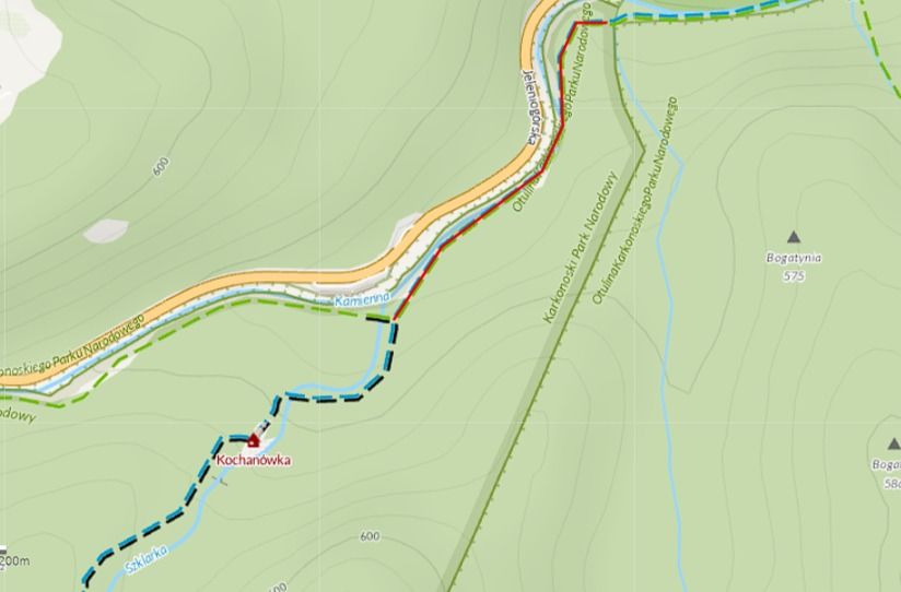 Karkonosze: Zamknięty szlak wzdłuż Kamiennej
