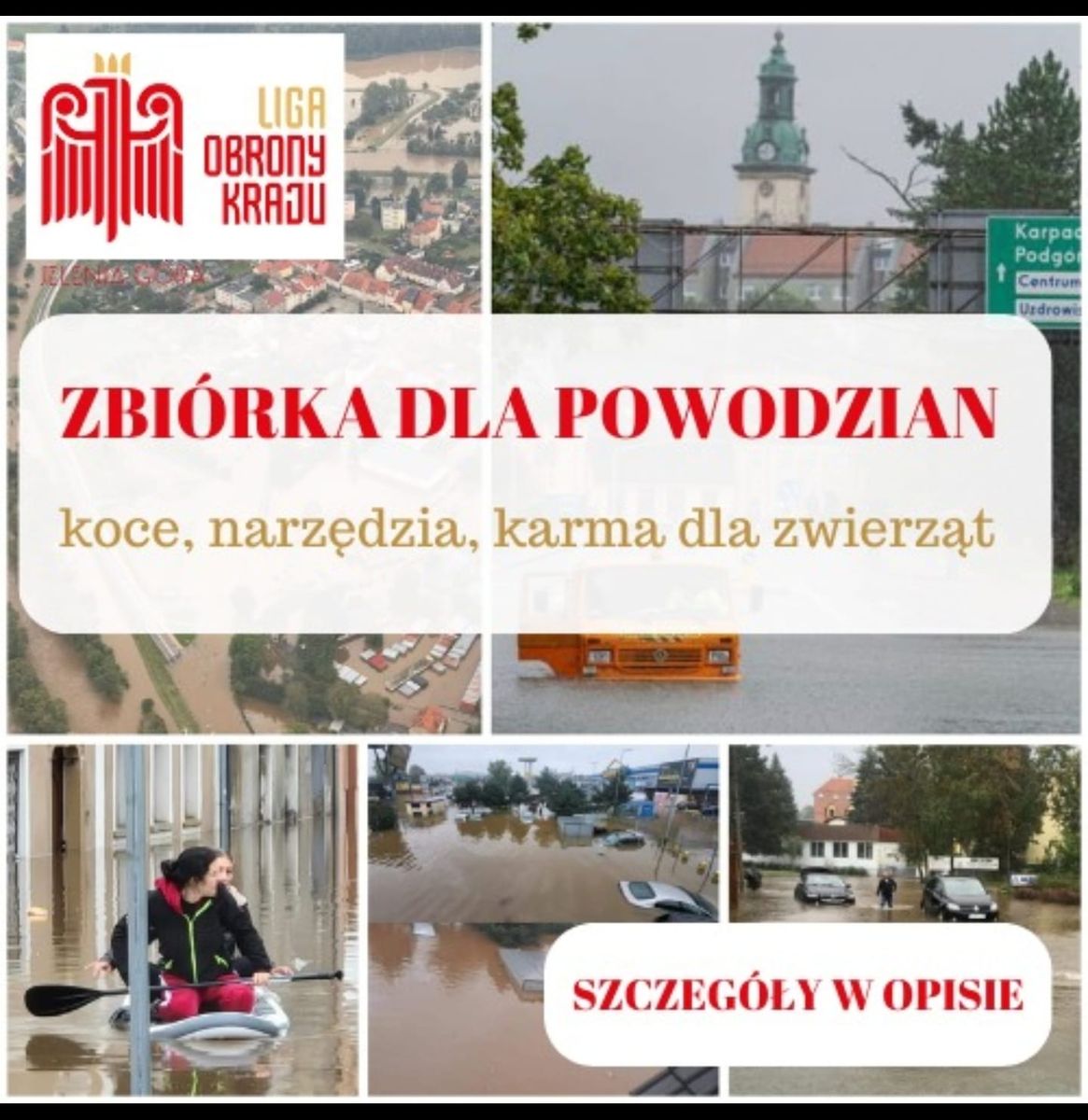 Jelenia Góra: LOK zbiera dla powodzian