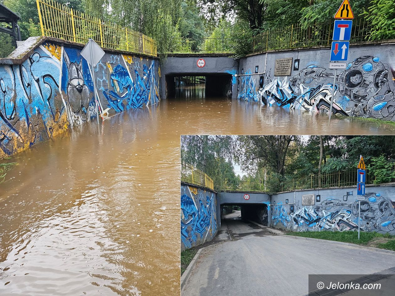 Jelenia Góra: Wiadukt kolejowy między osiedlem na Podchorążych a KANS