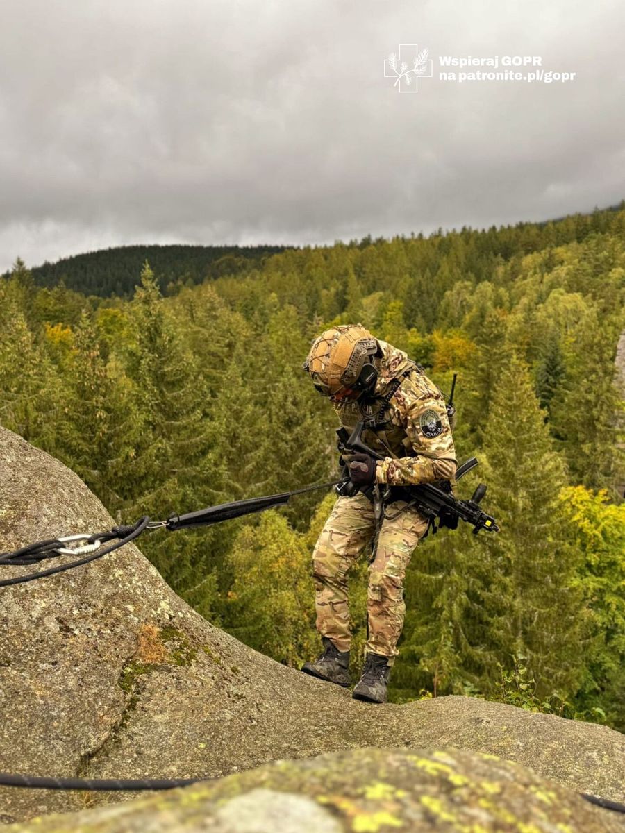 Karkonosze: Ratownicy górscy szkolili kontrterrorystów