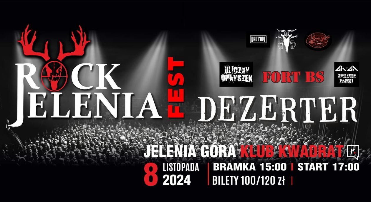 Jelenia Góra: Dezerter gwiazdą tegorocznego Rock Jelenia Fest!