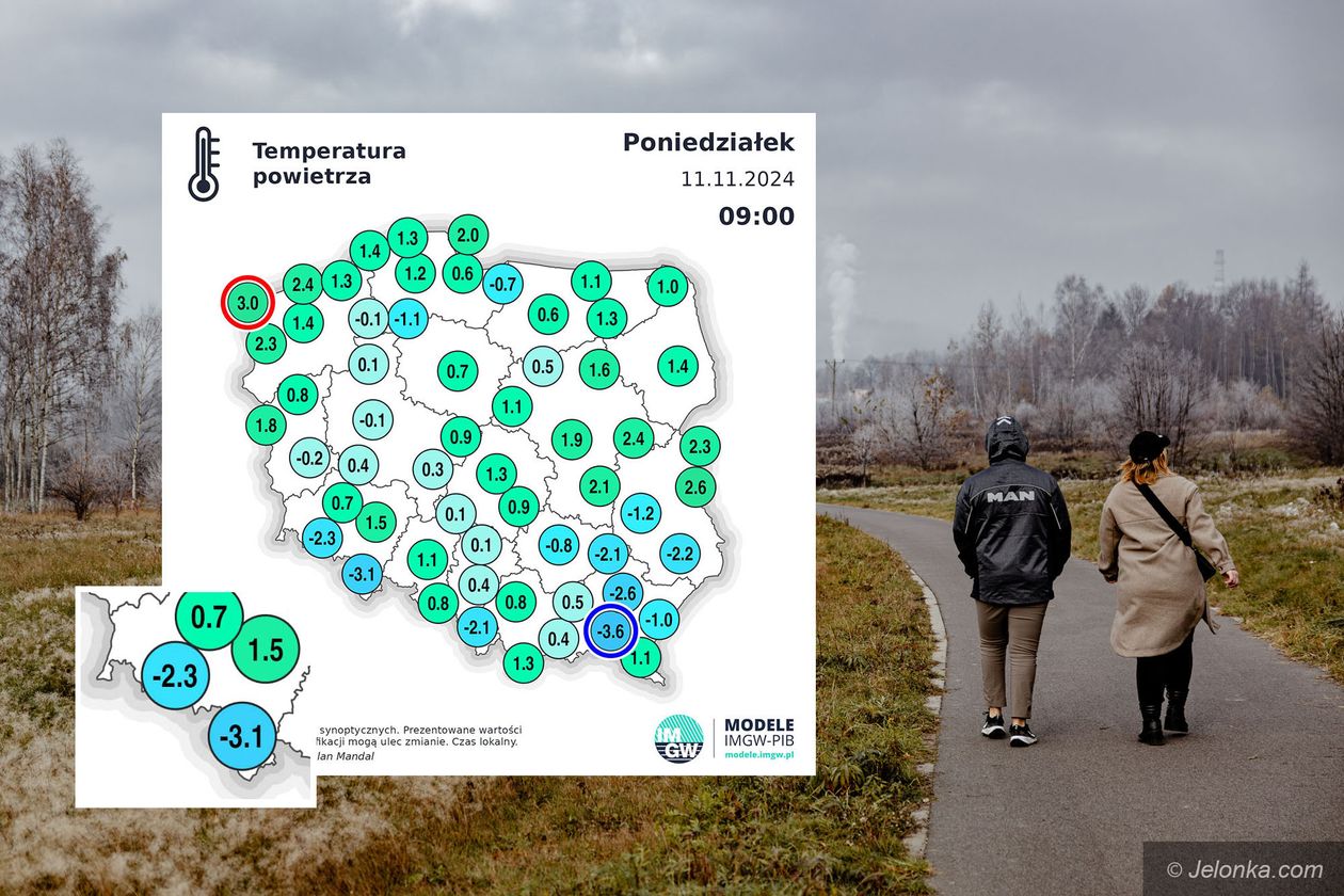 Jelenia Góra: Rano już przymrozki