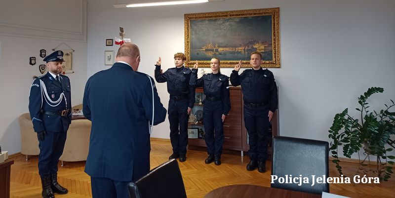 Jelenia Góra: Ślubowanie nowych policjantów