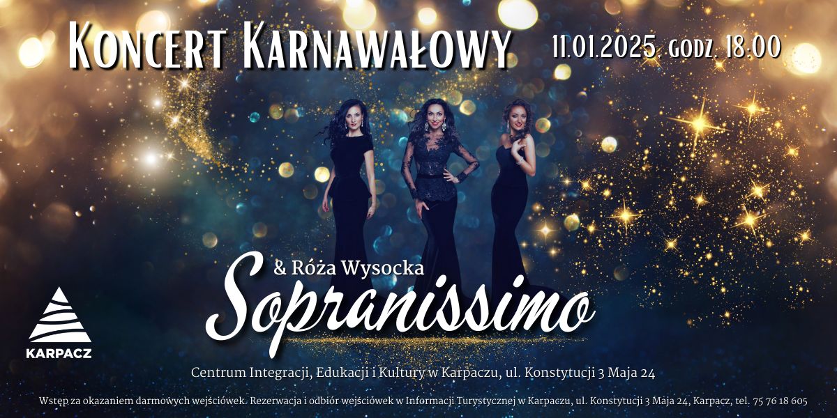 Karpacz: Muzyczny Karnawał pełen emocji – koncert SOPRANISSIMO w Karpaczu