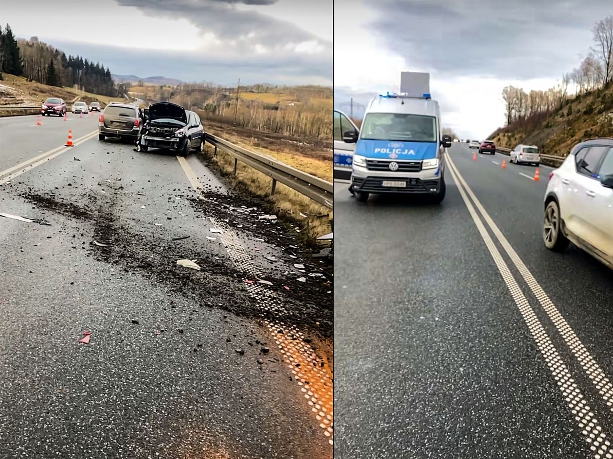 Maciejowa: Zdarzenie przy zawracaniu na... obwodnicy