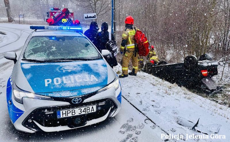 Rybnica: Znowu dachowanie