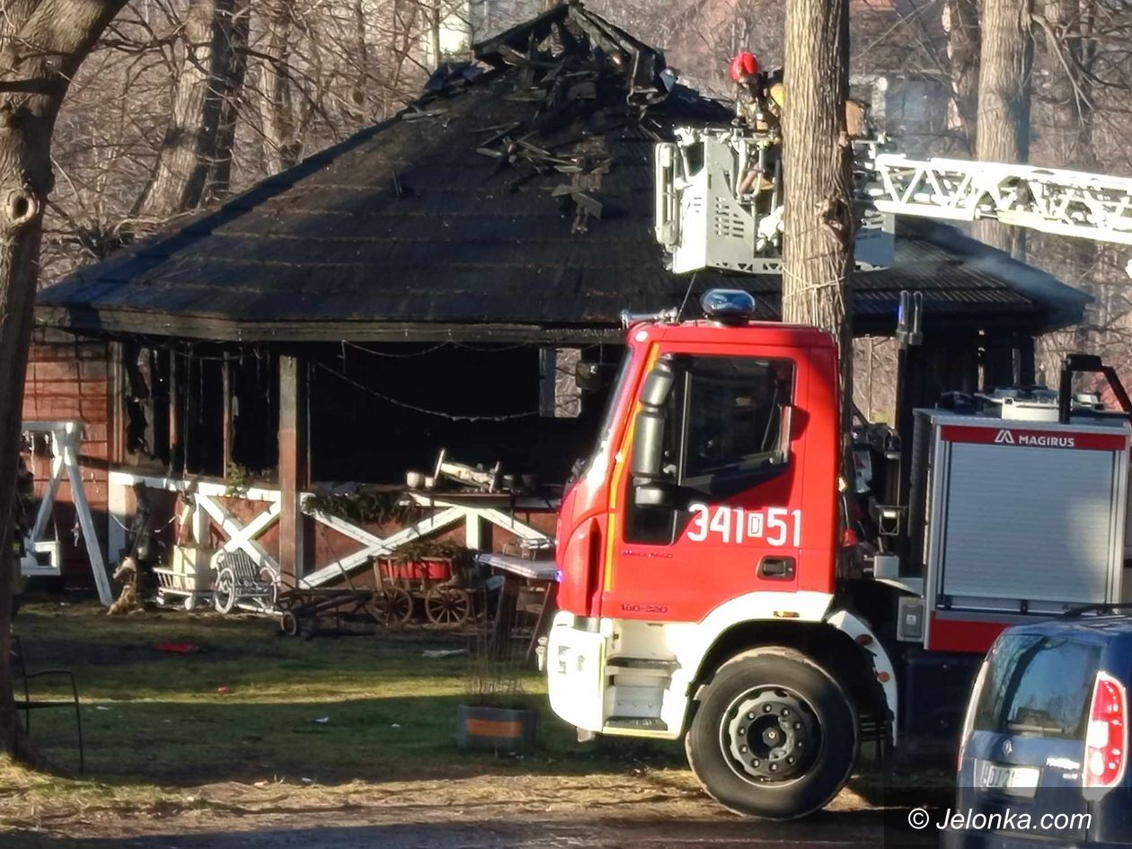 Jelenia Góra: Spłonęła altana Tito Pizza w Sobieszowie