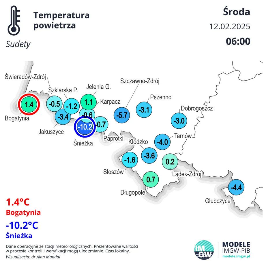 Dolny Śląsk: Ciepło nie jest – w okolicy od  do minus 10 stopni