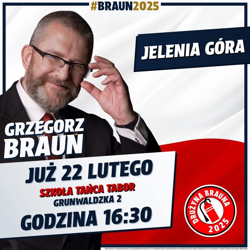 Jelenia Góra: Spotkanie z Grzegorzem Braunem