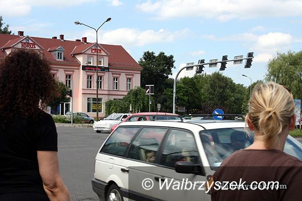 Wałbrzych: Sparaliżowany plac Grunwaldzki