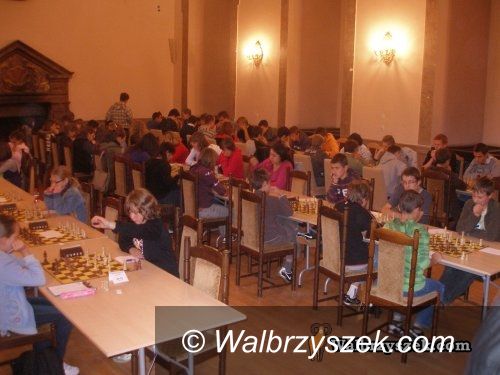 Wałbrzych, Książ: Młodzi szachiści w Zamku Książ