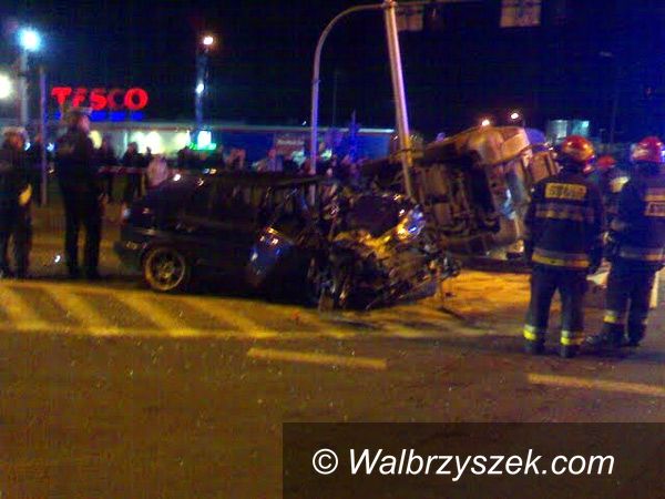 Wałbrzych, Szczawno-Zdrój: Wypadek w okolicy TESCO