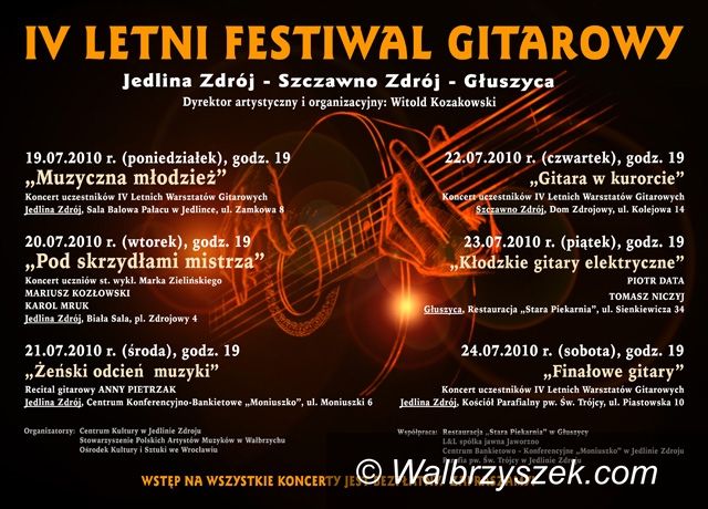 REGION, Jedlina-Zdrój: Wkrótce warsztaty gitarowe