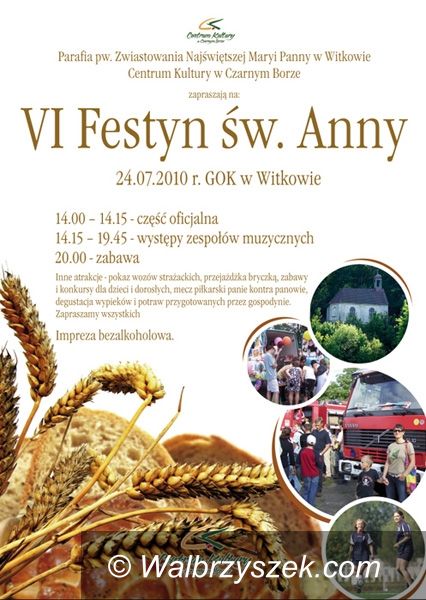 REGION, Czarny Bór/Witków: Festyn św. Anny w Witkowie