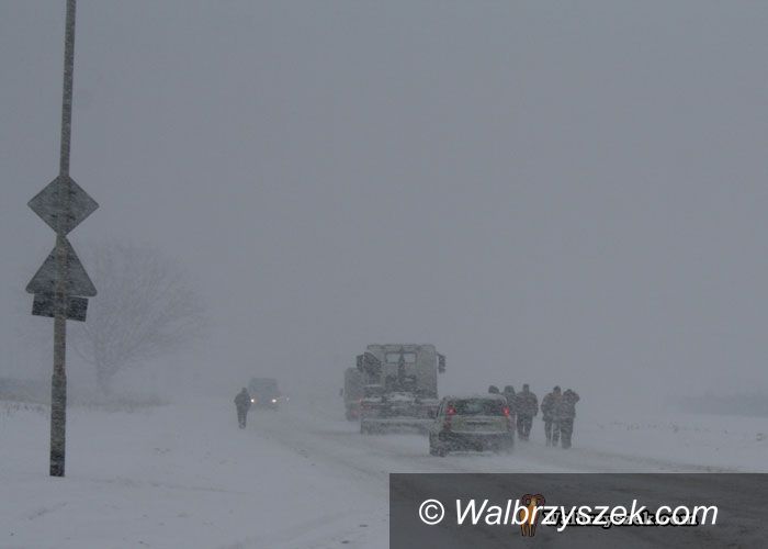Wałbrzych: Atak zimy w Wałbrzychu